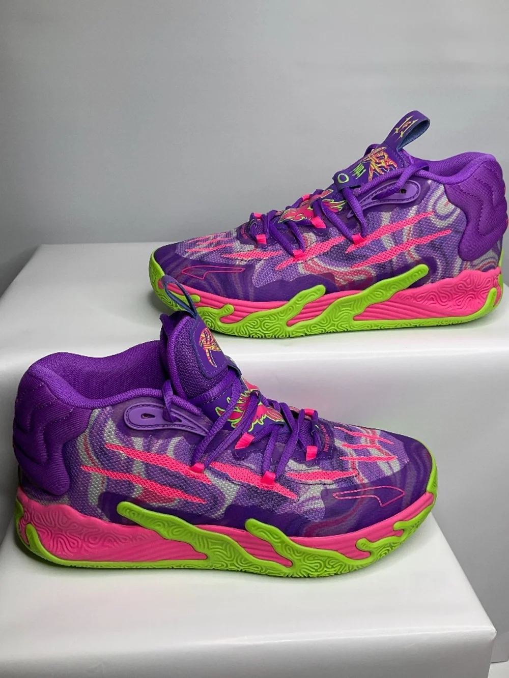 PUMA LAMelo Ball Mb.03 Toxic lace-up purple US size 5.5 Youth